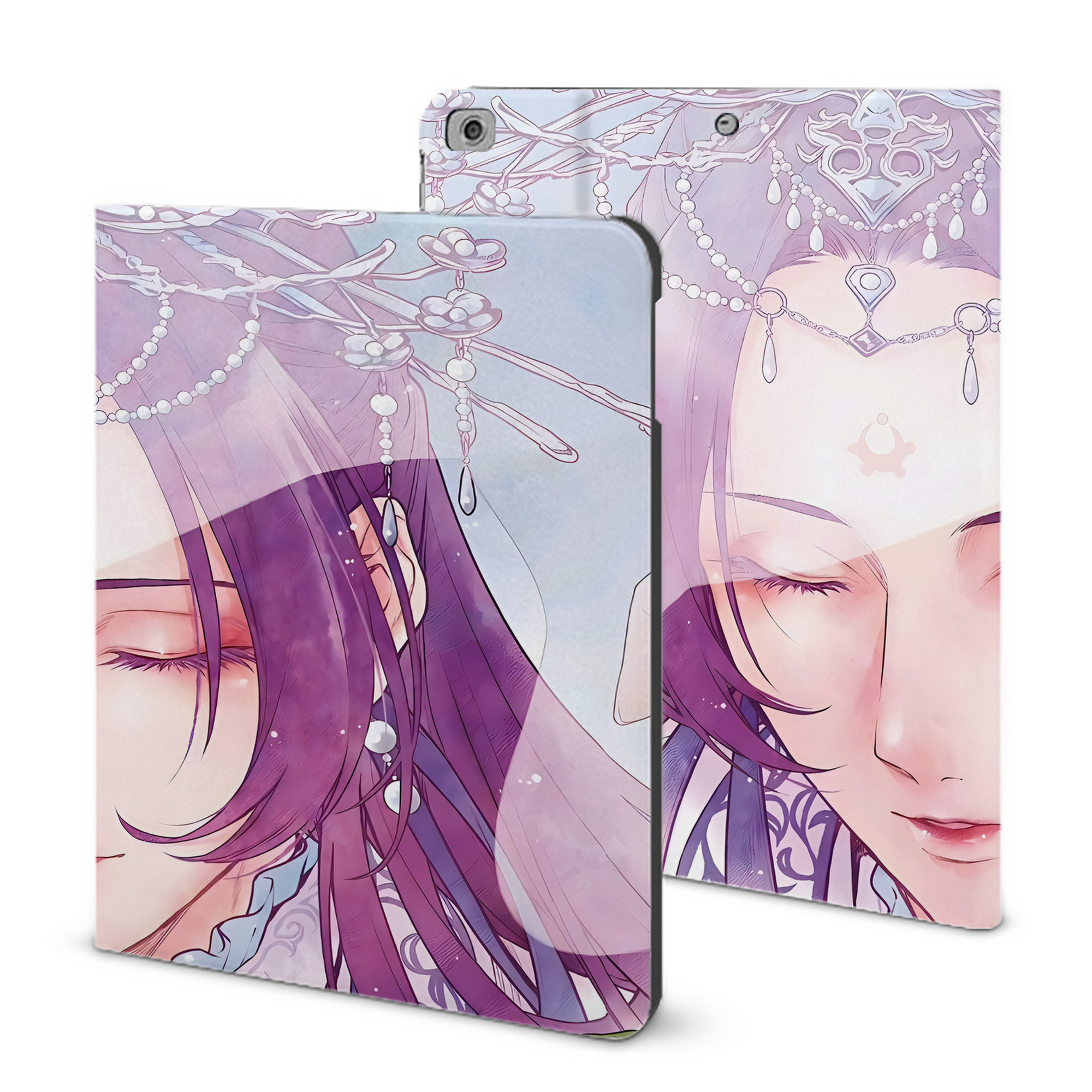 （画像用） 薬屋のひとりごと The Apothecary Diaries IPad ケース ブック型 PUレザー TPU 耐衝撃 軽量 薄型 ペン収納なし 全面保護 IPad 各モデル対応